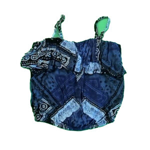 FBZ Girls Blue | Black Tank Top size: 5T